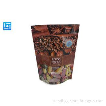 Roasted Nuts Aluminum Foil Stand Up Pouch With Zipper Custo
